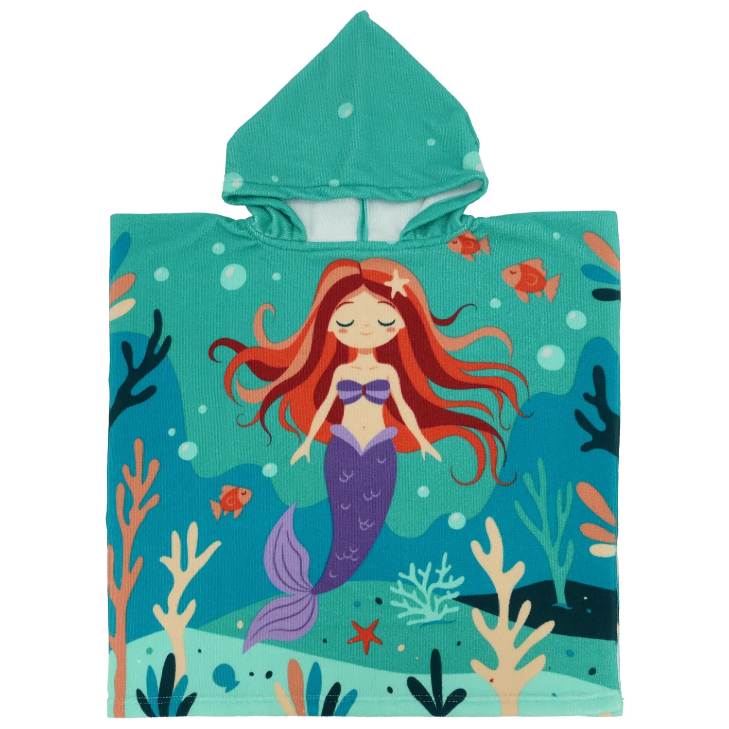 Poncho de bain microfibre enfant - Sirena - 60x60cm - 220g/m²