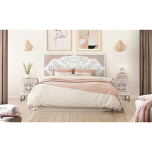 Cabecero de Mdf 166 Cm Estilo Boho Étnico Tallado