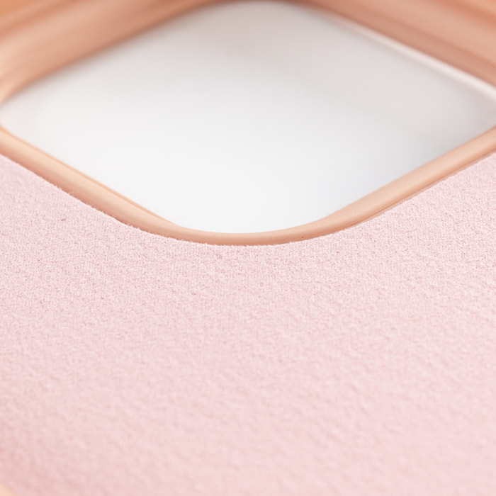 DAM Custodia in silicone  Essential per iPhone 12 Mini. Interno in morbido velluto. 6,7x1,02x13,43 cm. Colore: rosa chiaro