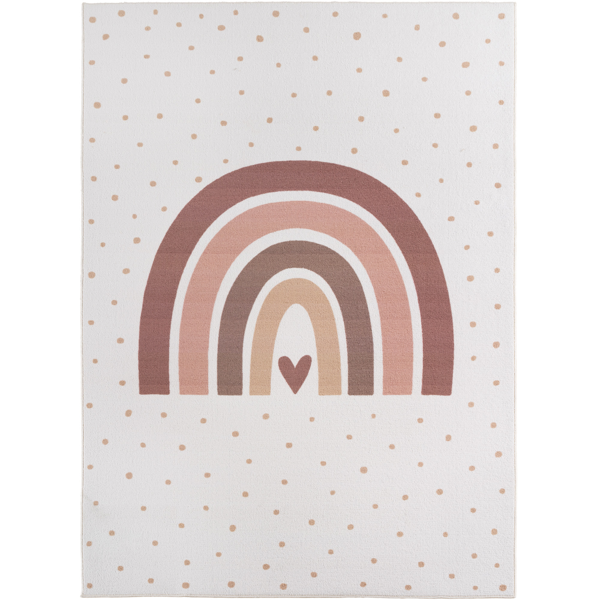 COCO - Tapis enfant crème lavable à motif arc
