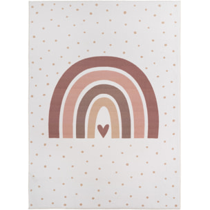 COCO - Tapis enfant crème lavable à motif arc
