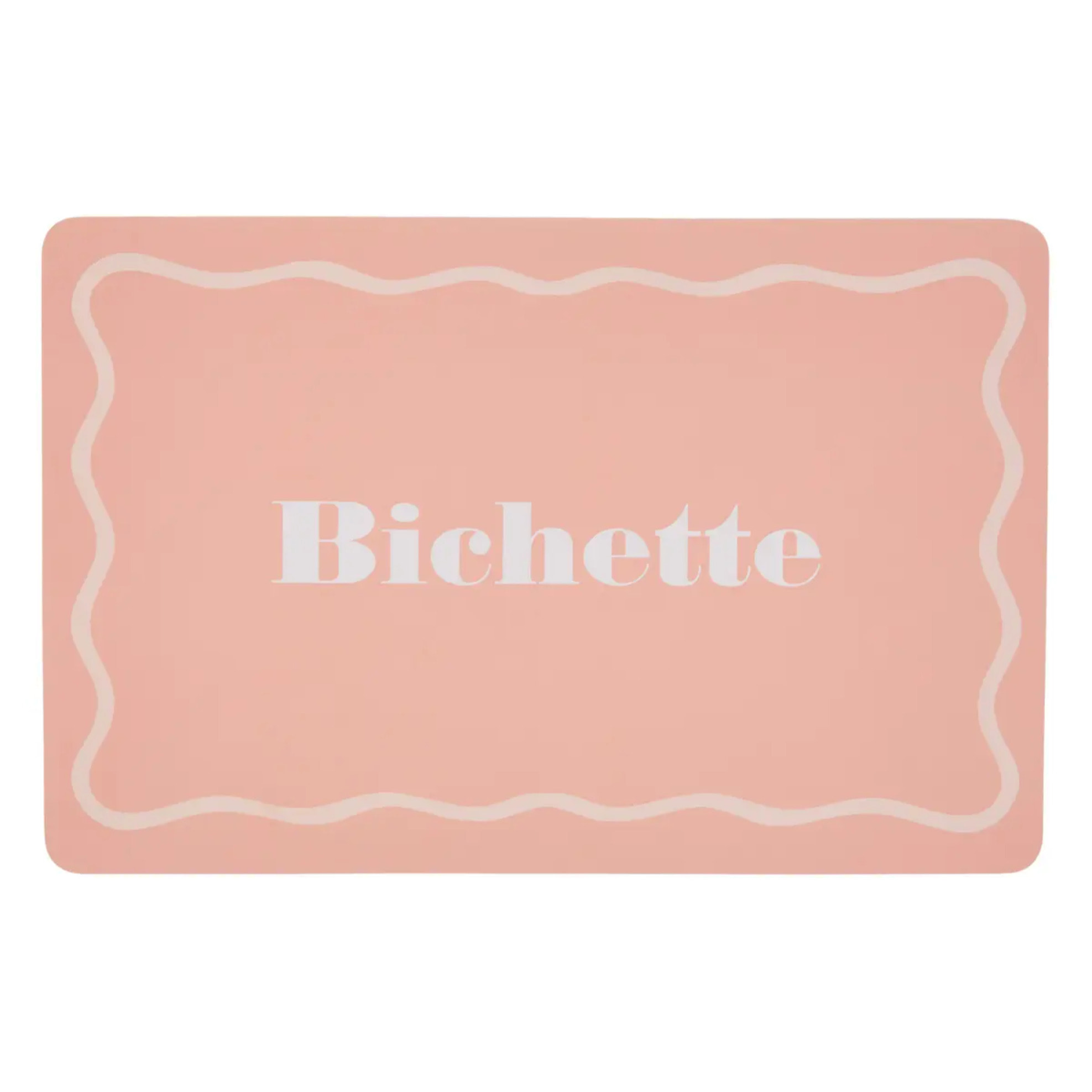 Set de table rectangulaire Bichette 30x45cm rose