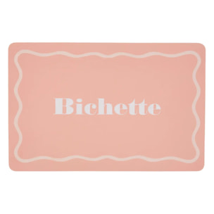 Set de table rectangulaire Bichette 30x45cm rose