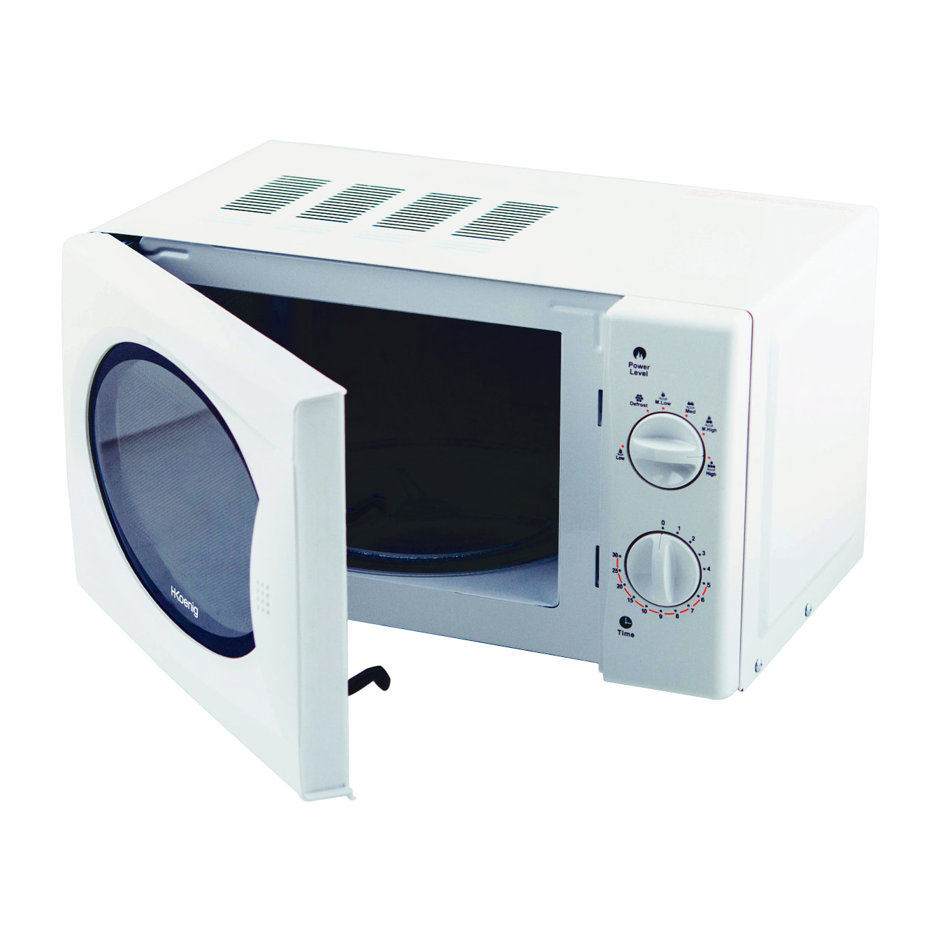 Microondas compacto 20L VIO6 Blanco, Potencia 700W, Plato giratorio 24,5cm, Multifunción 5 niveles de calor y función descongelar, Temporizador hasta 30min, Rápido, Encimera