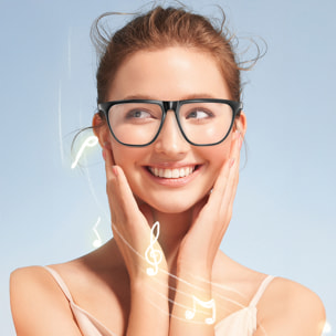 Gafas deportivas inteligentes GS300, llamada bluetooth, asistente de voz, control remoto de la cámara, podómetro.