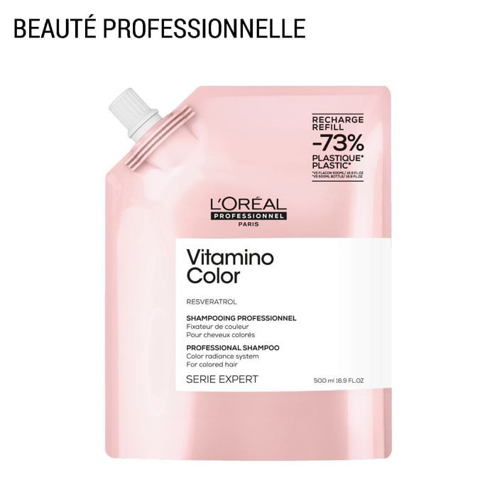 Série Expert Vitamino Color - Recharge Shampoing fixateur de couleur