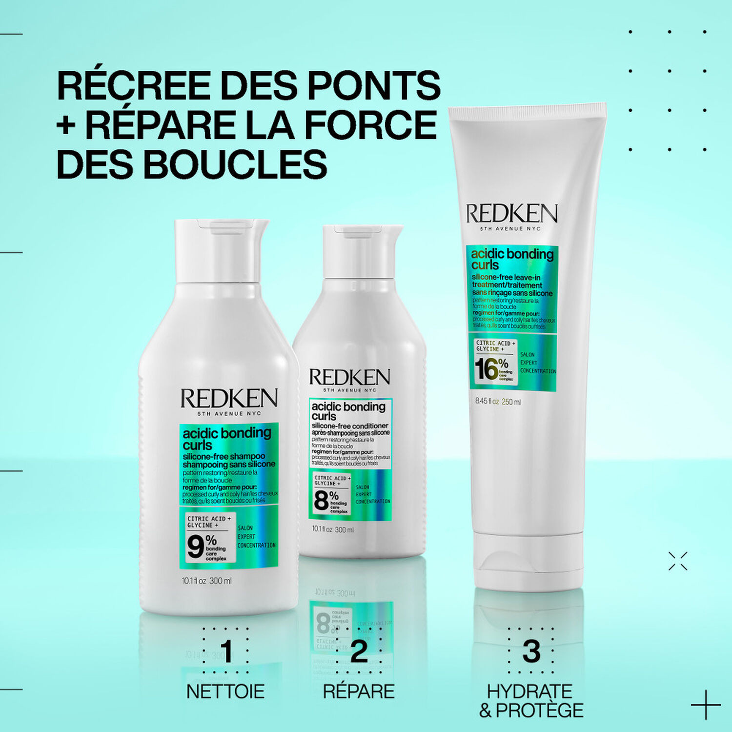 Acidic Bonding Curls - Après-shampoing réparateur pour cheveux bouclés, abimés