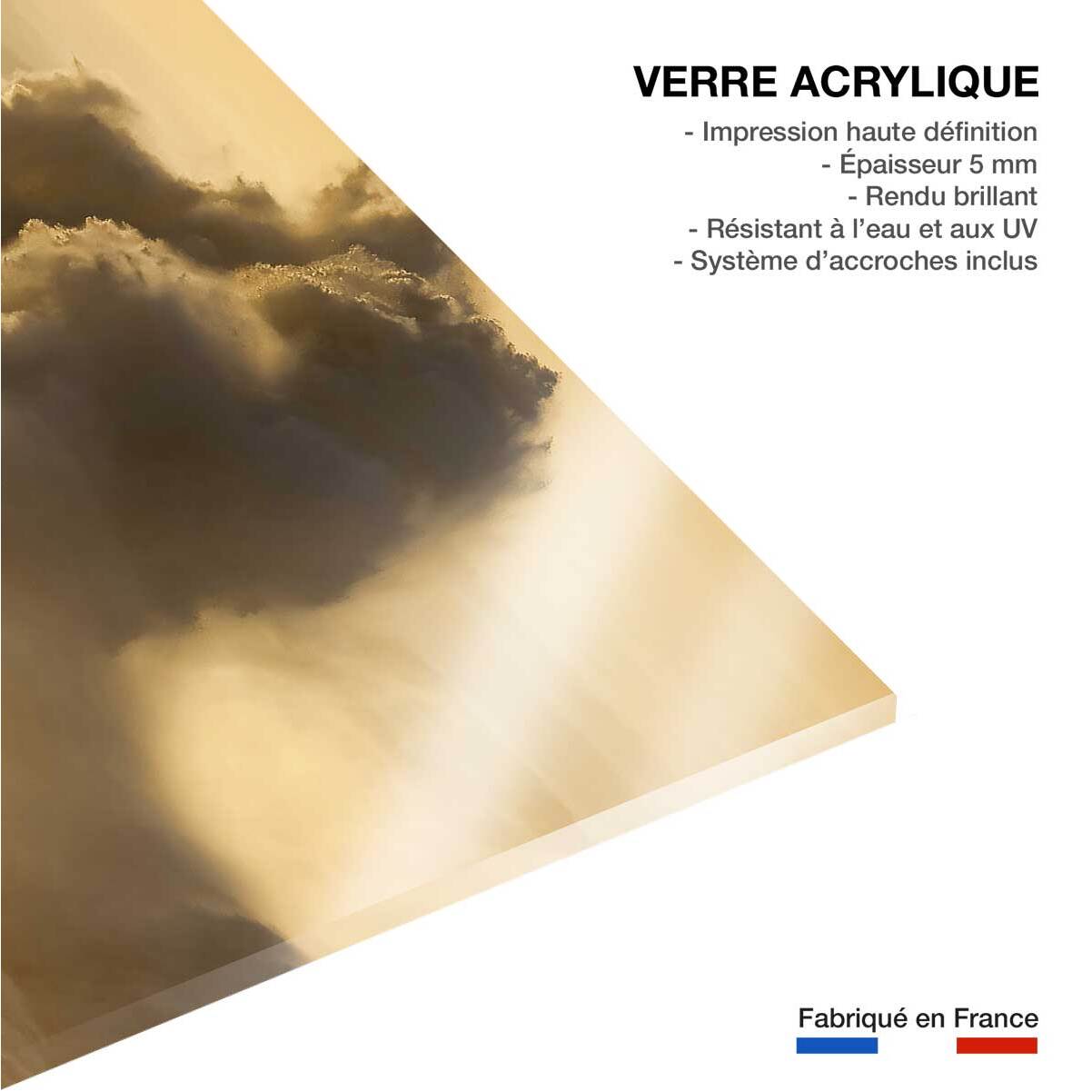 Tableau tempete en mer enbata sur socoa  Tableau plexiglas