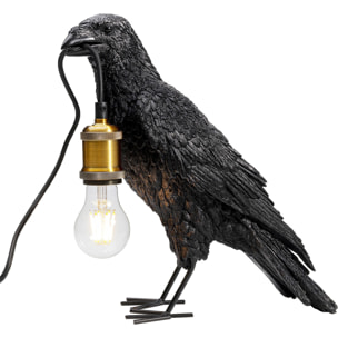 Lampe corbeau noir Kare Design