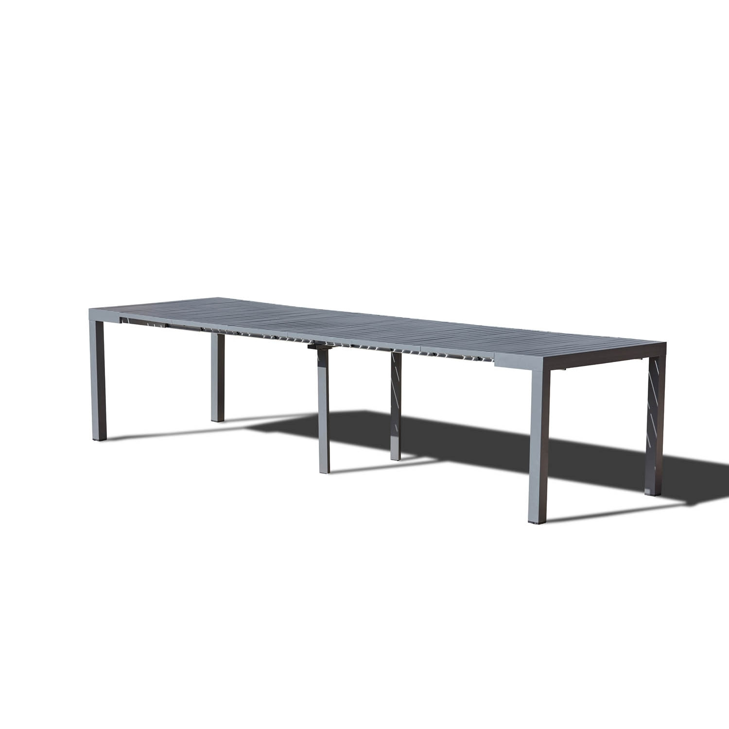 Console extensible aluminium 2-12pl + housse DANTE