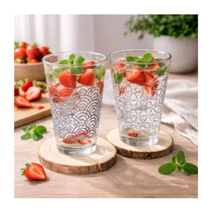 Lot de 6 verres, SLOW