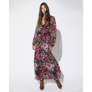 Abito in georgette stampato