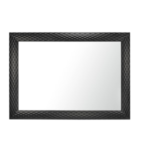 Espejo Rombo poliestireno negro 105x74x3 cm