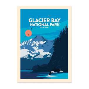 Art-Poster - Glacier Bay National Park - Studio Inception - 50 x 70 cm
