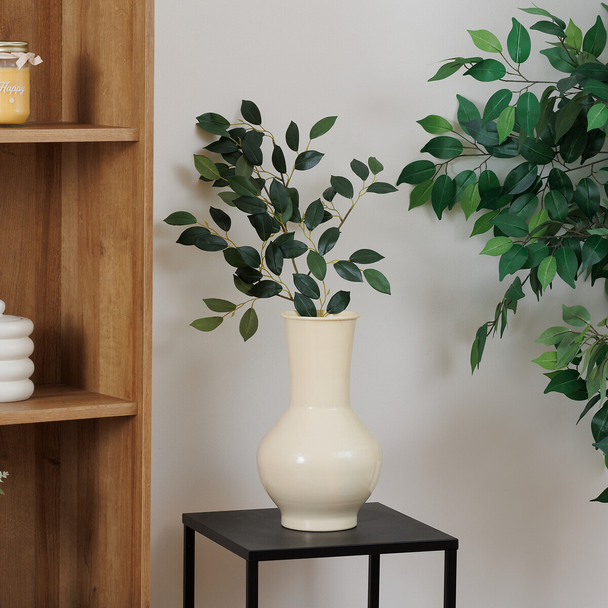 Vase "Kian" jaune H34,5cm