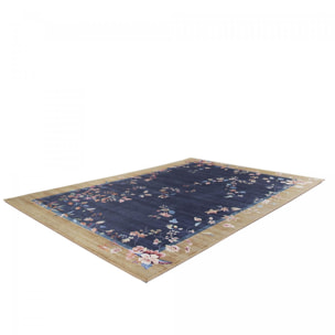 Tapis salon et chambre tissé motif floral LUHE