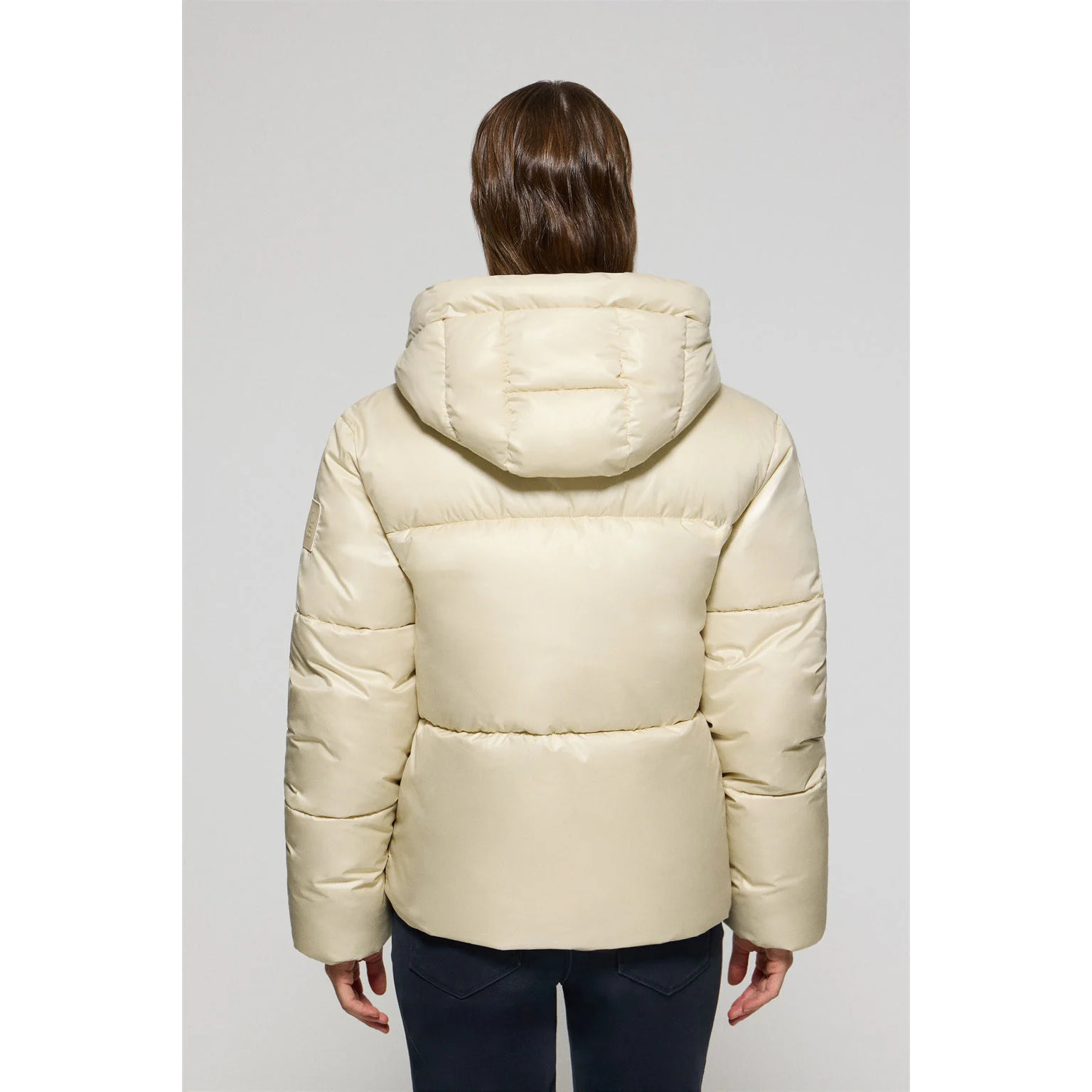 Chaqueta beige corta acolchada Sidney con detalles Polo Club