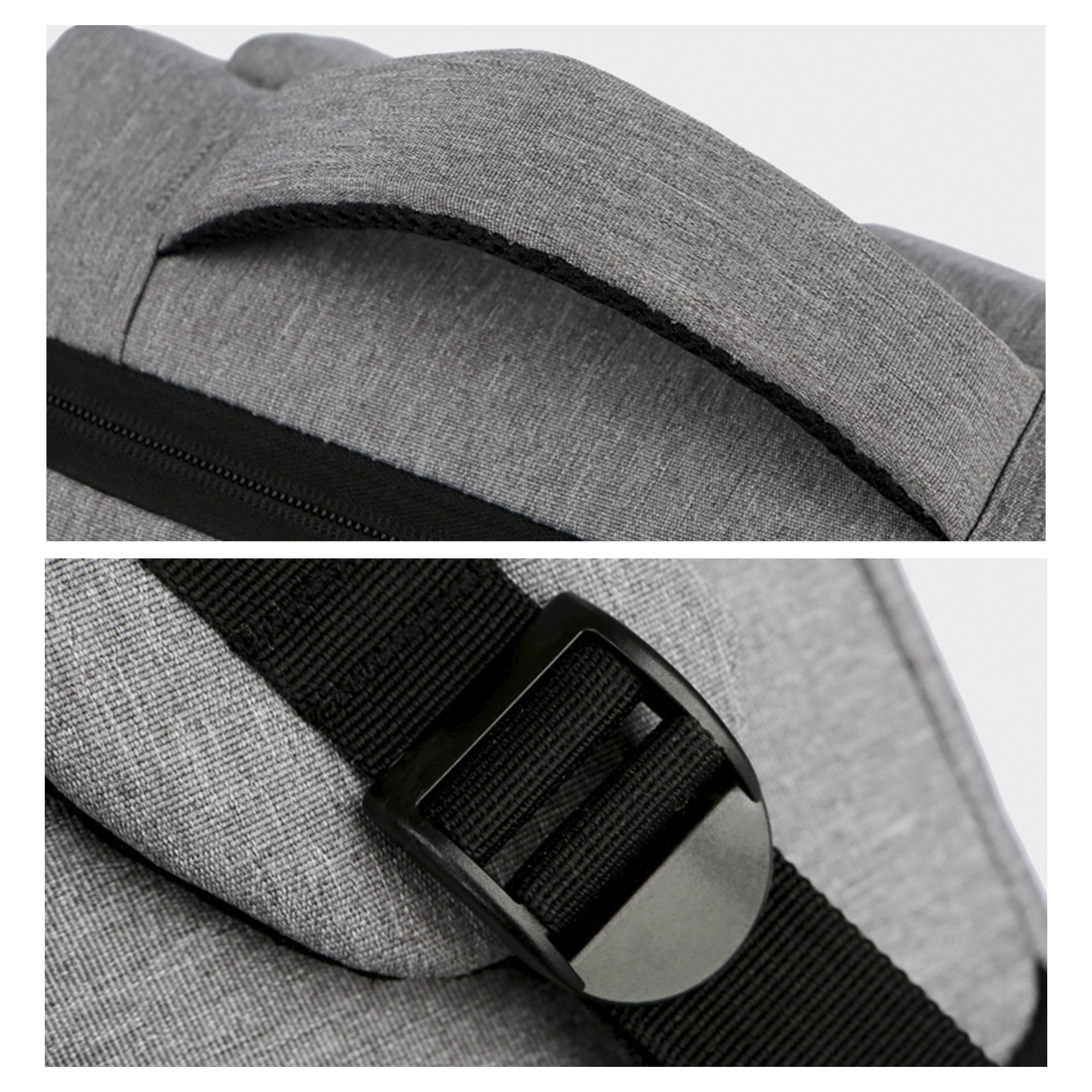 DAM Zaino per laptop  con interfaccia di ricarica USB. 29x12x41 cm. Grigio