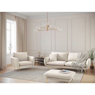 Canapé "Vienna" 3 places en bouclé beige