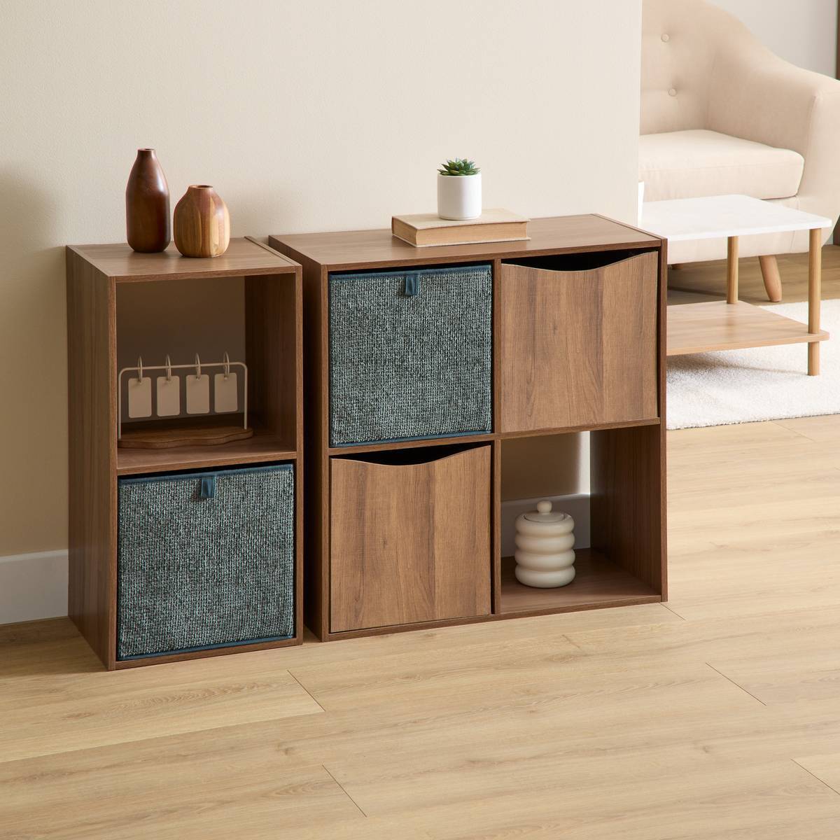 Boîte Mix'N Modul carré pliable 31x31cm vert kaki