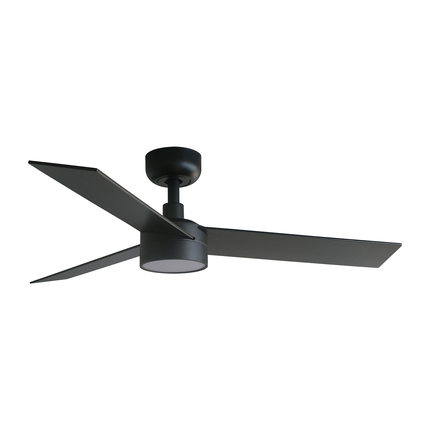 RUDDER S LED Ventilateur noir/noyer