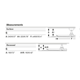 HEY S Ventilador de techo blanco TUYA