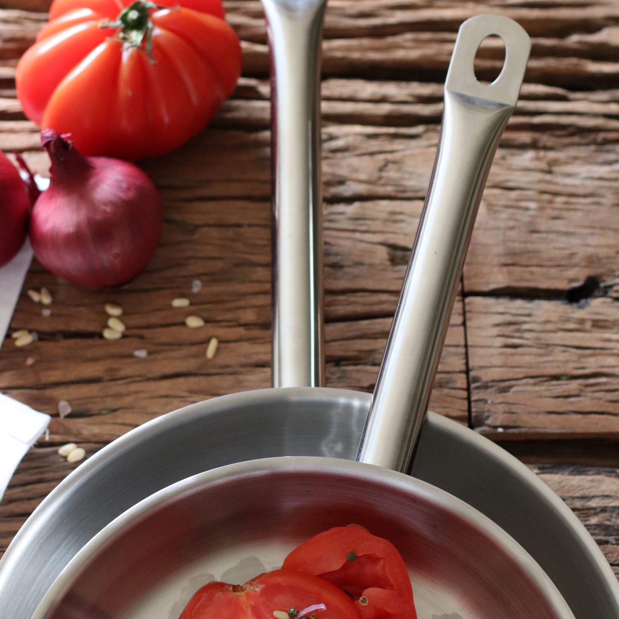 Batterie de cuisine 10 pièces acier inoxydable - tous feux PROFESSIONNEL