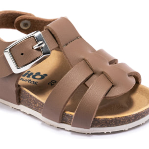 Sandalias De Bebé Bio Hebilla En Taupe