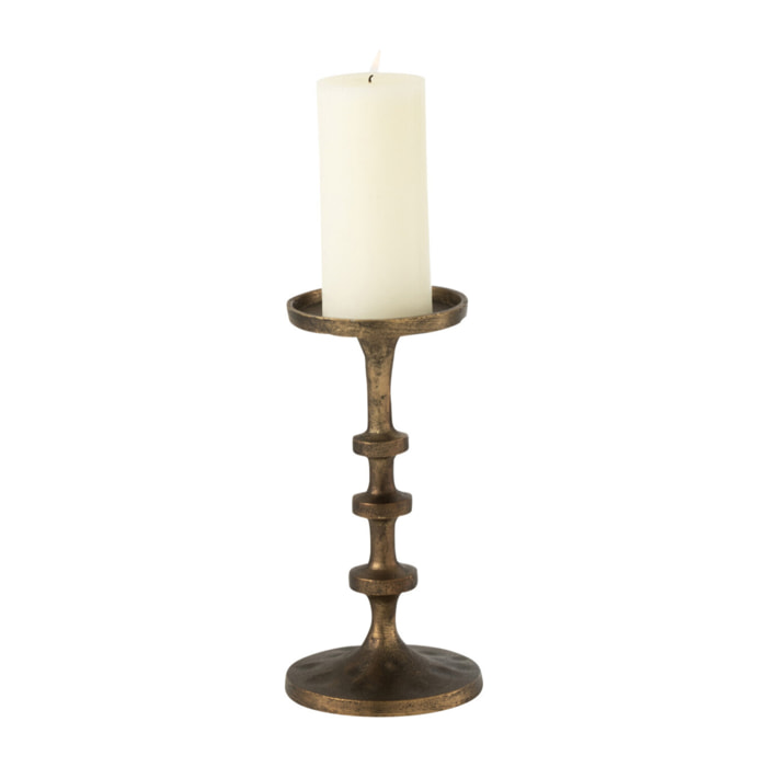 J-Line chandelier Luz - aluminium - bronze - large