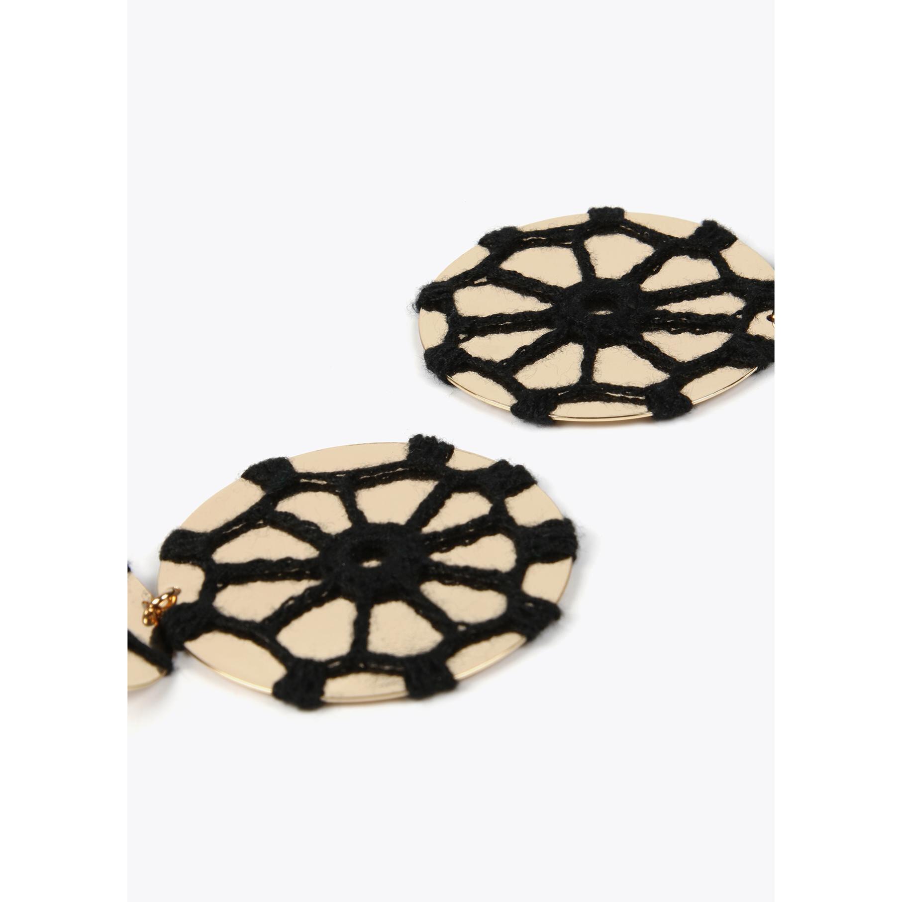 Orecchini metallo con crochet