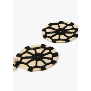 Orecchini metallo con crochet