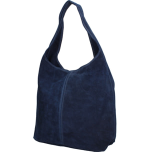 Borsa a mano da donna Made in Italy - Modello Valeria Chic - 100% pelle - 40.0 x 35.0 x 15.0 cm