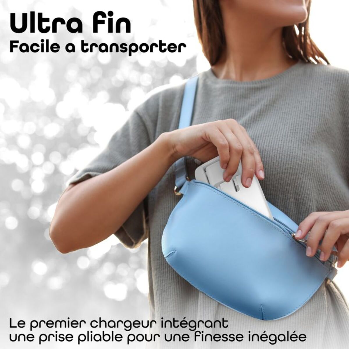 Chargeur secteur TNB 65W GAN 2 USB-C + 1 USB-A Power Delivery