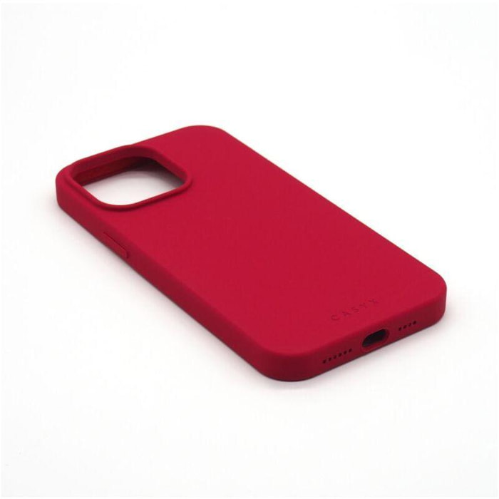 Coque CASYX iPhone 14 Pro silicone Rouge MagSaf