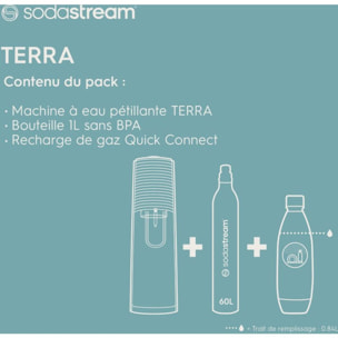 Machine à soda SODASTREAM TERRA Blanche Promo France