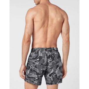 PLEIN SPORT Swim Trunks CAMOUFLAGE
