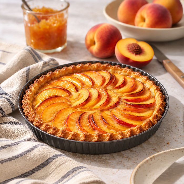 Moule à tarte perforé en acier carbone 30cm AMANDINE