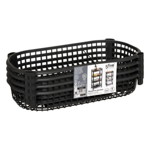 Desserte avec paniers 4 niveaux noir