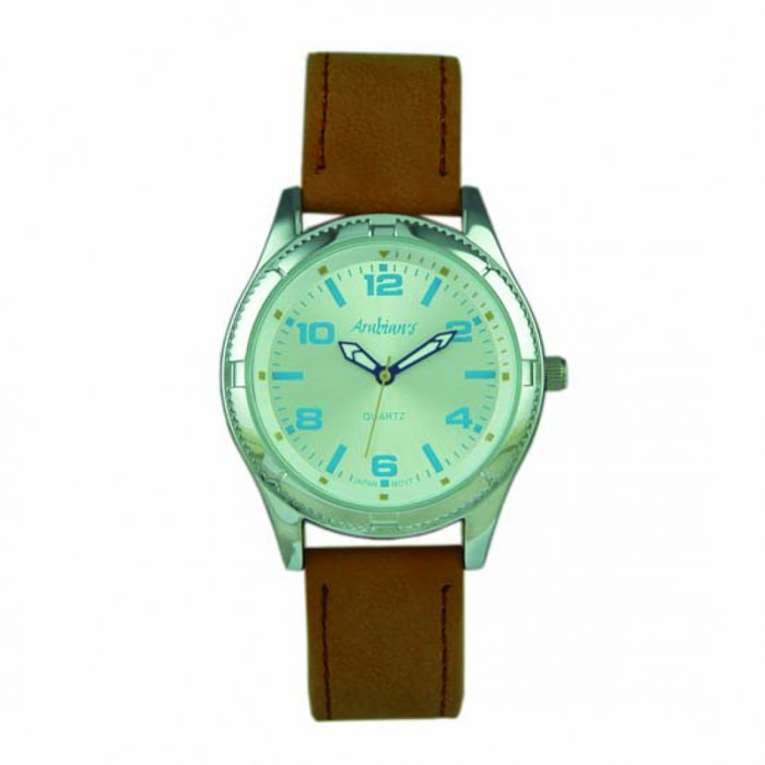 Reloj Arabians DBP2221W Hombre Analogico Cuarzo con Correa de Piel