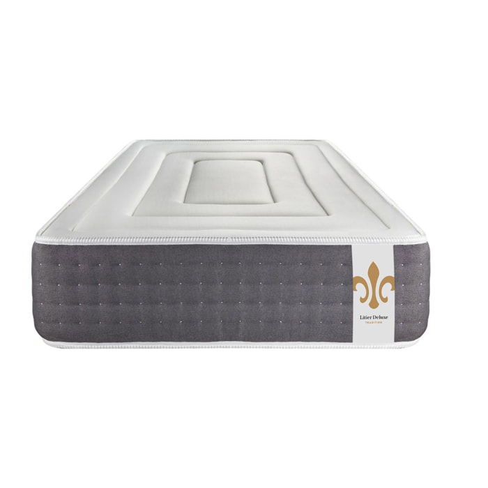 Matelas Vingt-Six - 26cm - Ressorts ensachés et mémoire de forme - Confort hôtelier - Soutien point par point