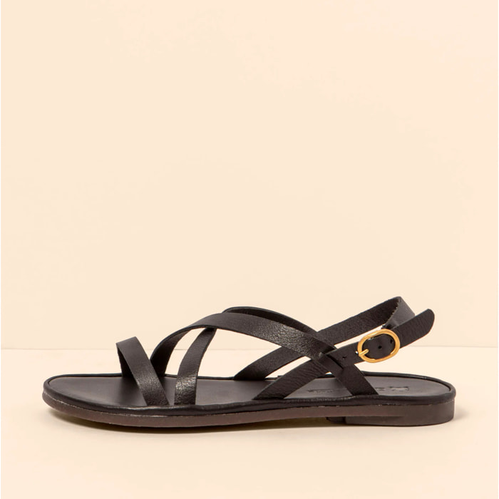 Sandalias N5694 SOFT NAPPA BLACK / TULIP color Black