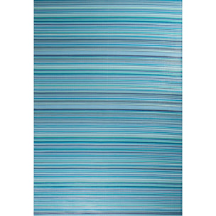 CAPRI - Tapis d'extérieur à motif rayure dégradée - Bleu