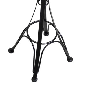 Posacenere a stelo in metallo nero cm34x34h116 da esterno