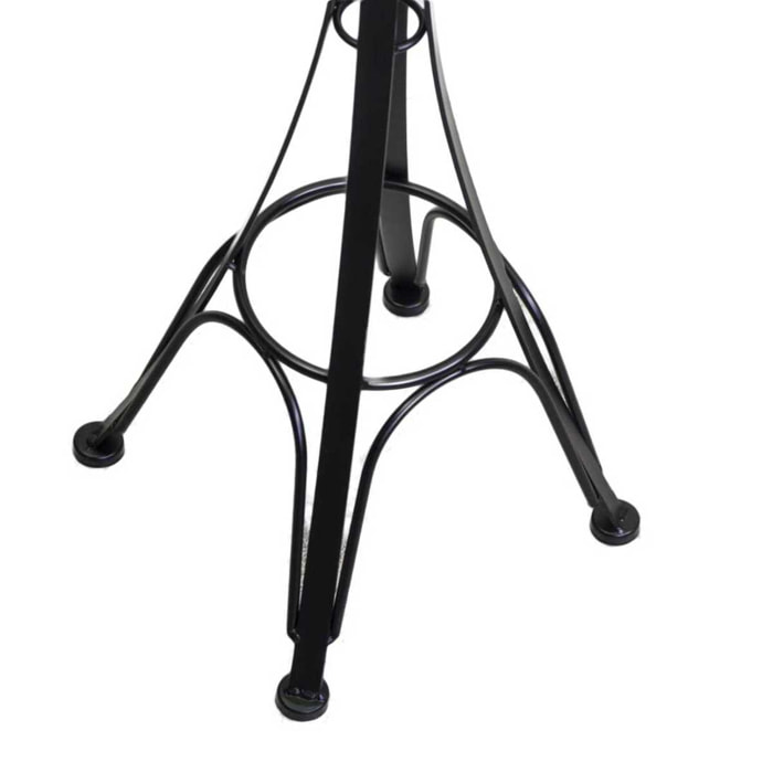 Posacenere a stelo in metallo nero cm34x34h116 da esterno