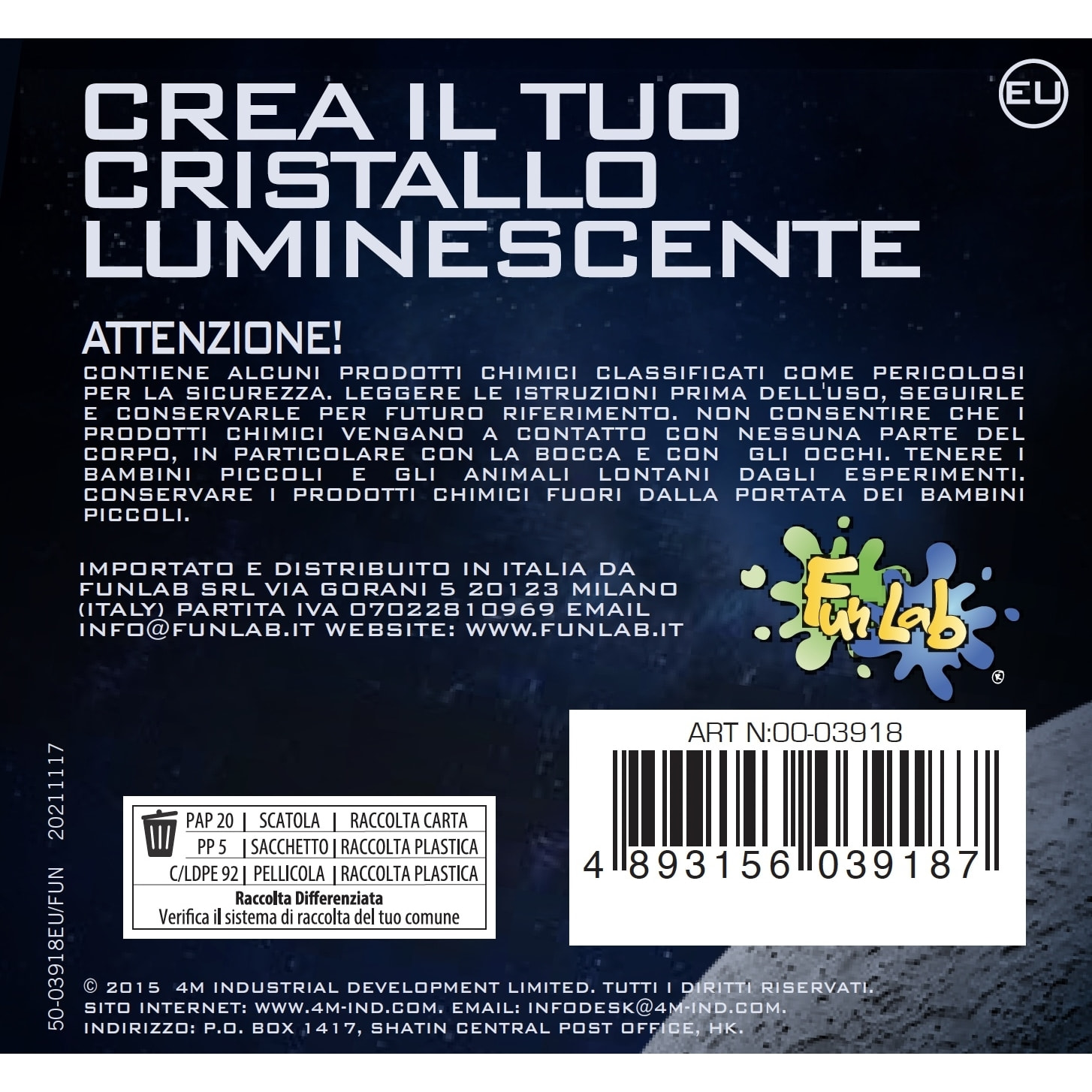 Crea Il tuo Cristallo Luminescente