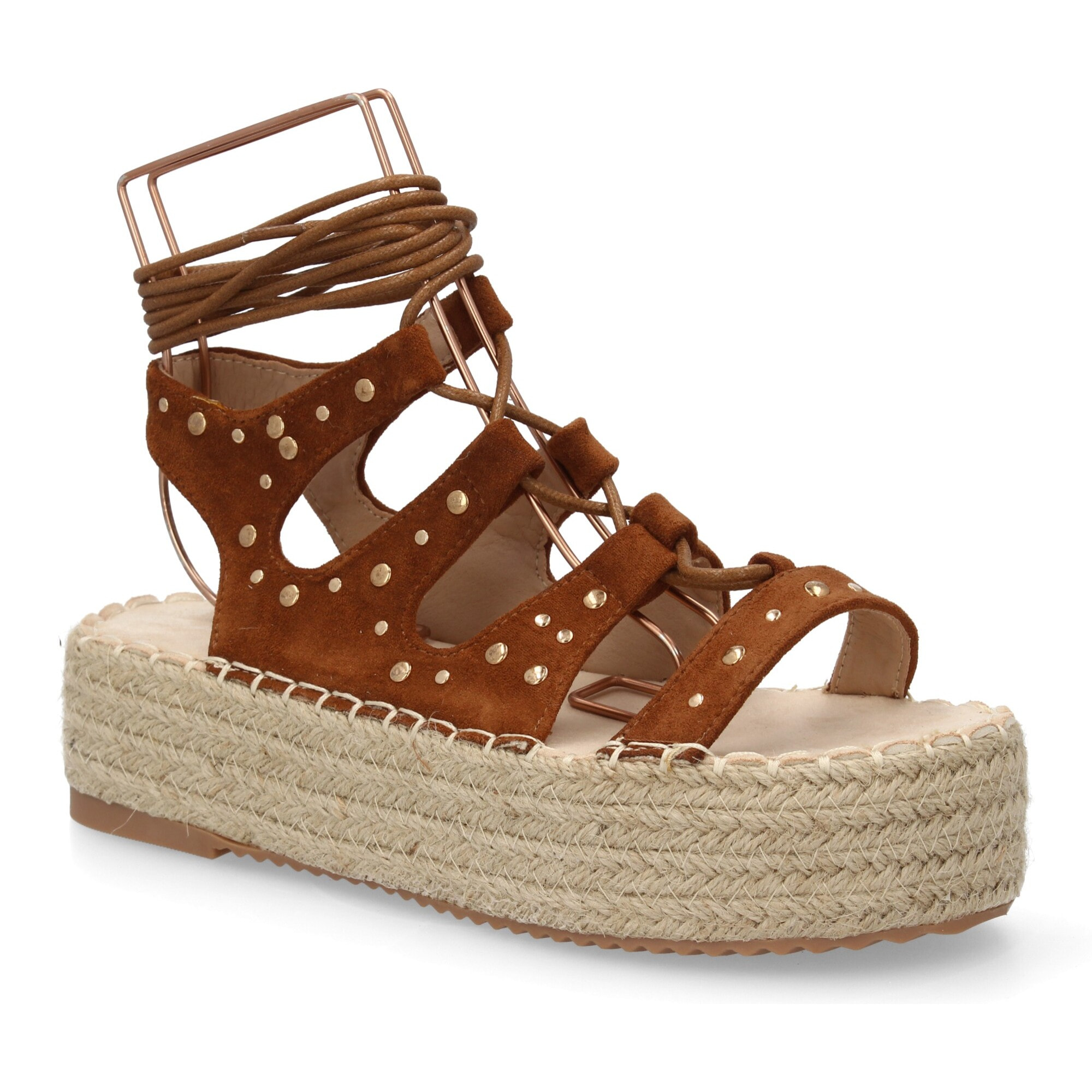 Sandalia plataforma romana mujer elegante
