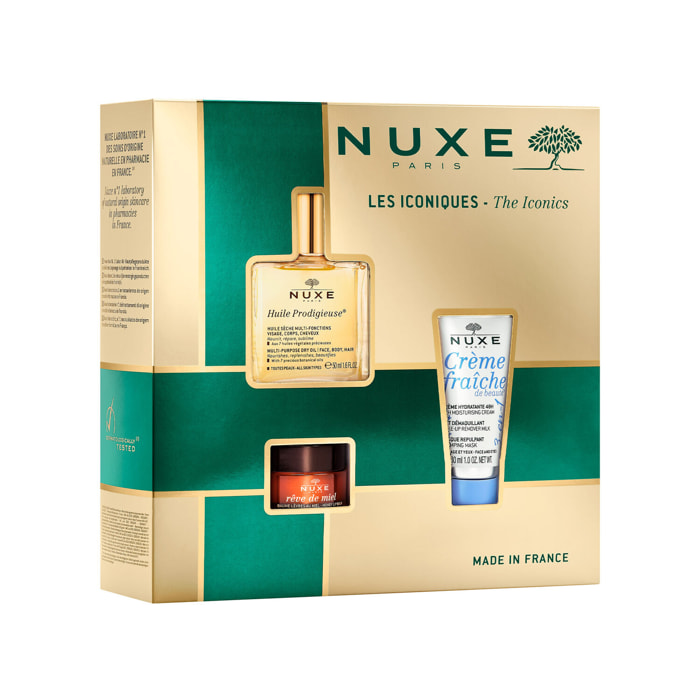 Les Iconiques - Coffret Noël - Huile prodigieuse 50ml + 2 produits