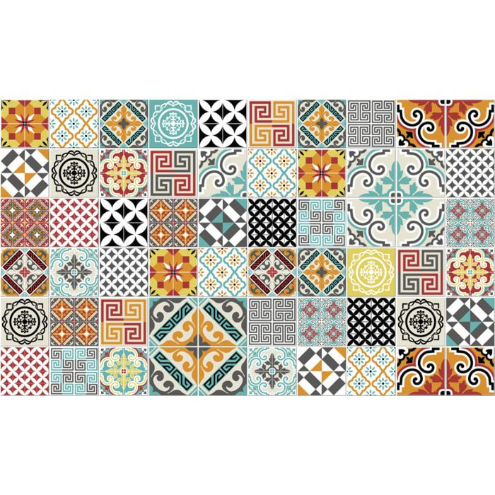 Stickers muraux - Sticker Mural Carrelage adhésif Cuisine Salle de Bain - 60 STICKERS CARRELAGES AZULEJOS BATISTA