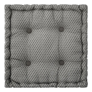 Coussin de sol "Otto" gris 40x40cm