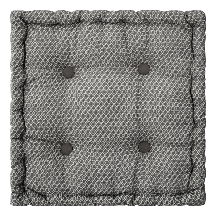 Coussin de sol "Otto" gris 40x40cm